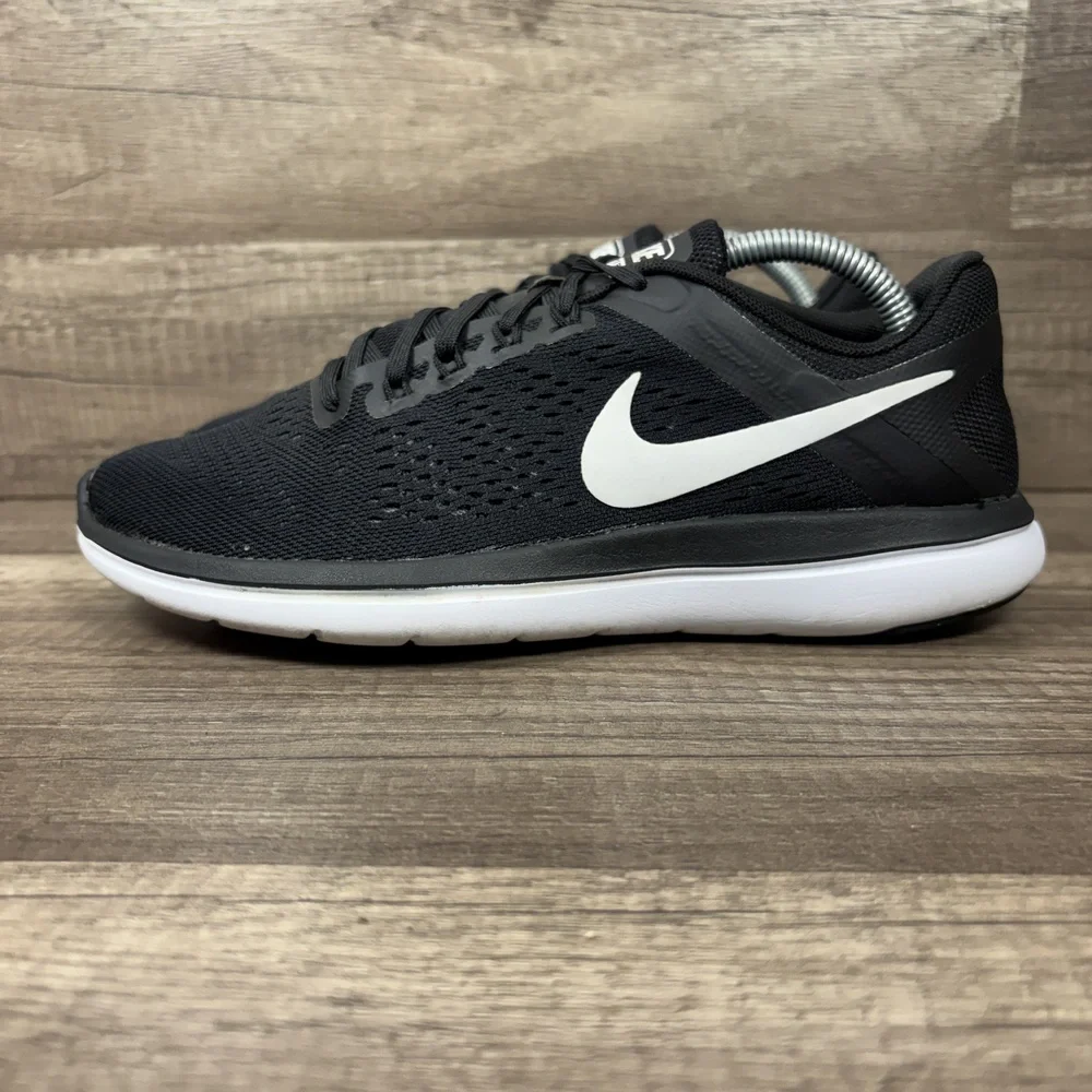 Nike Flex 2016 Run Black Womens US Size 7.5 EUR 38.5 830751-001 Running Shoes